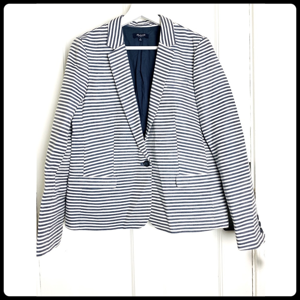 Madewell Tailored Stripe Blazer